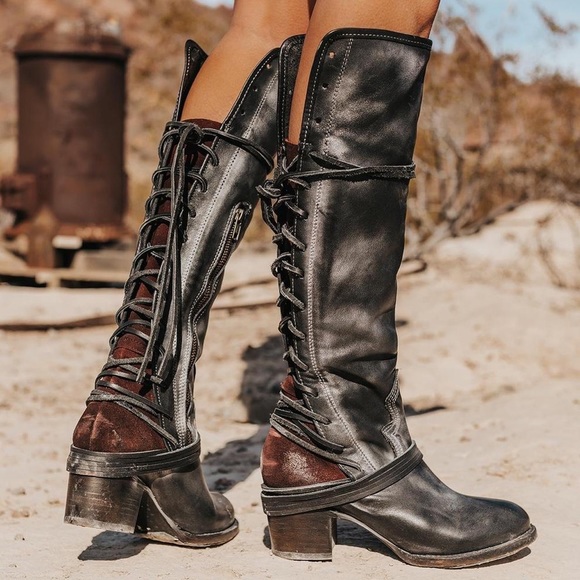 freebird Shoes - Free Bird The Coal Tall Boots, Size 9